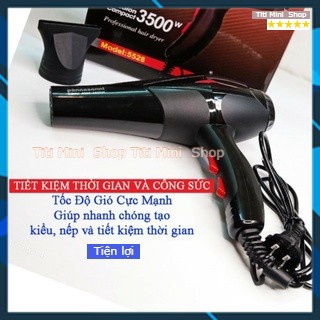 Máy sấy tóc 2 chiều nóng lạnh công suất lớn 3500w | tặng kèm đầu thổi