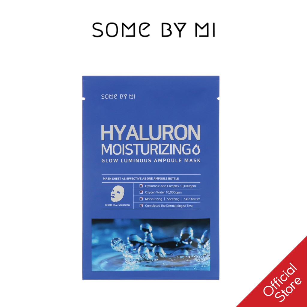 Mặt Nạ Giấy Giúp Cấp Nước SOME BY MI HYALURON MOISTURING SHEET MASK 25g | Thế Giới Skin Care