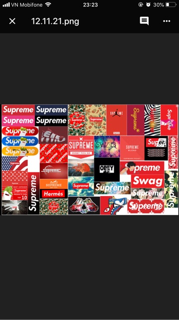 Set sticker PVC chống thấm supreme | BigBuy360 - bigbuy360.vn