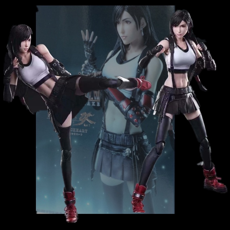 ❀Play arts Mô Hình Nhân Vật kai final fantasy vii Bằng pvc Kích Thước 25cm