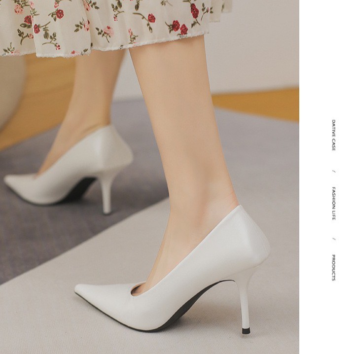 Cadieland Giày cao gót 8cm hè 2021 high-heeled, xu hướng thời trang 2021, giày công sở nữ tính CS131 Grace