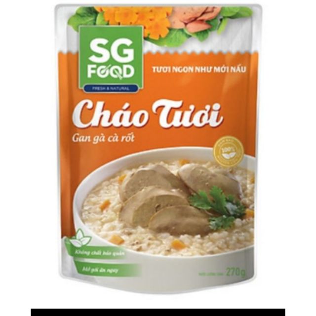 Cháo tươi gà cà rốt sg food 270g