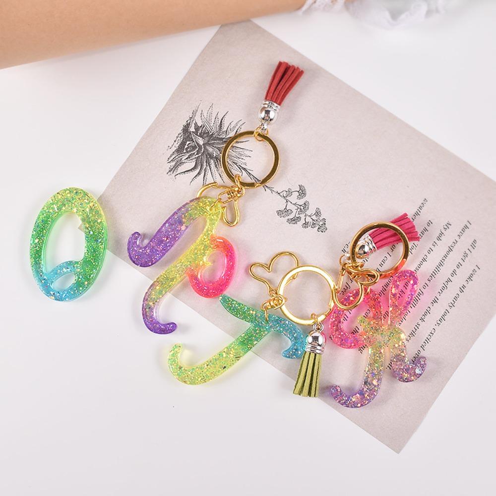 Khuôn Silicone Làm Móc Khóa Hình Chữ Cái Độc Đáo