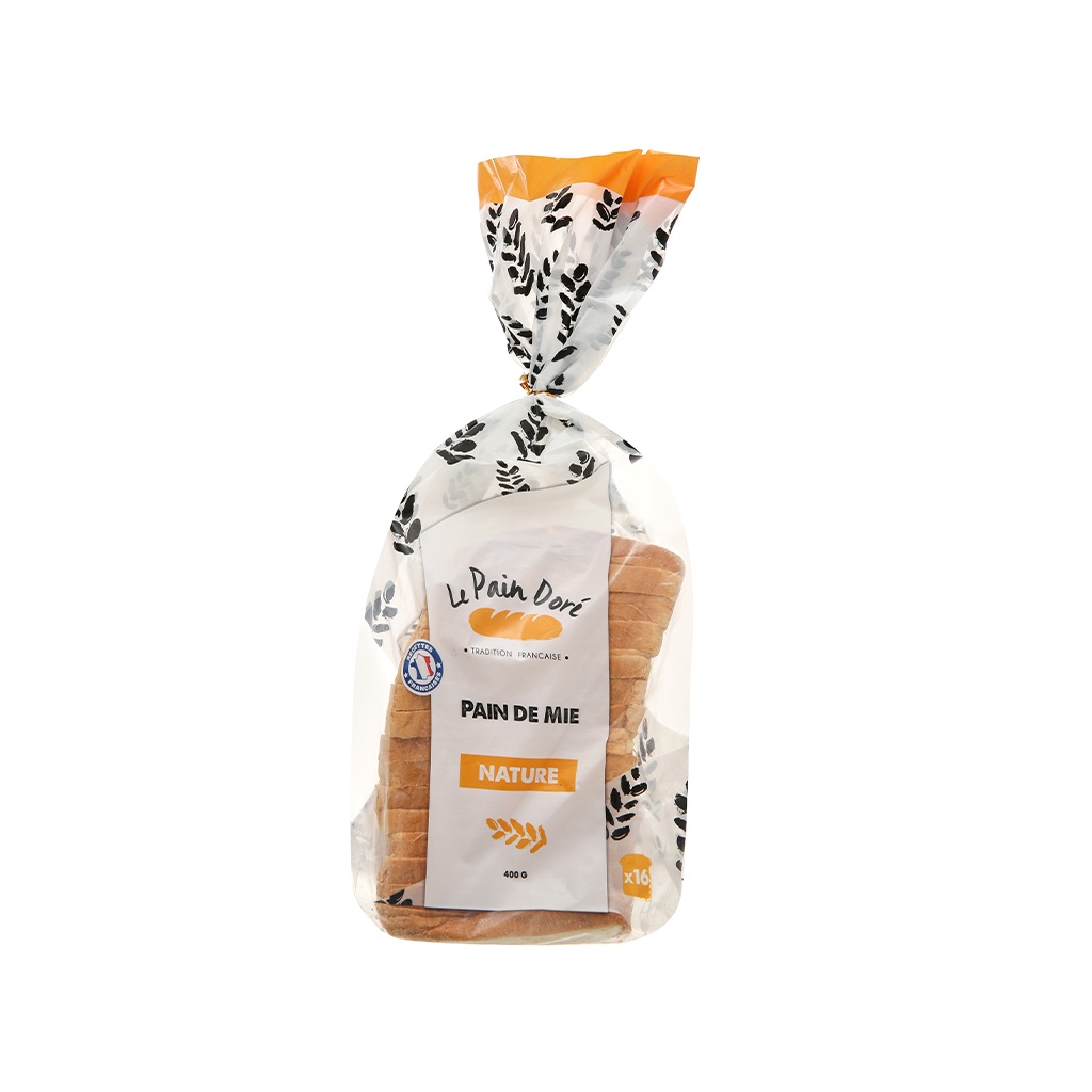 Bánh mì sandwich nature Le Pain Dore Pháp gói 400g