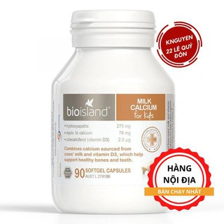 [Hàng Air] Milk calcium bioisland_ Canxi cho bé từ 7 tháng tuổi