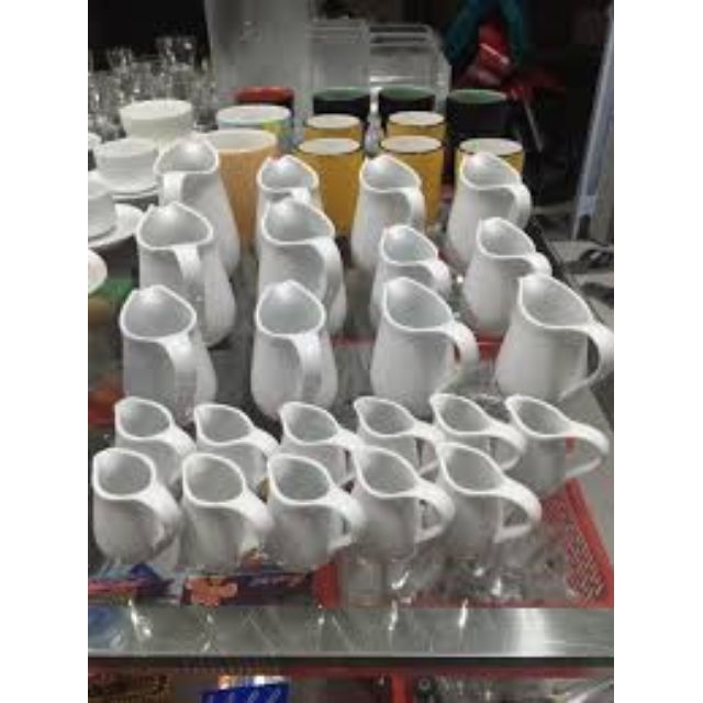 Bình Rót sữa sứ trắng 35ml 75ml 100ml