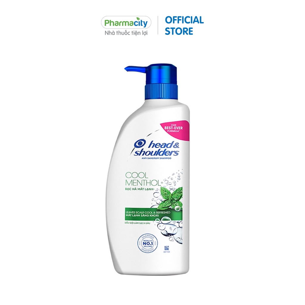 Dầu gội Head &amp; Shoulders bạc hà mát lạnh (Chai 850ml)