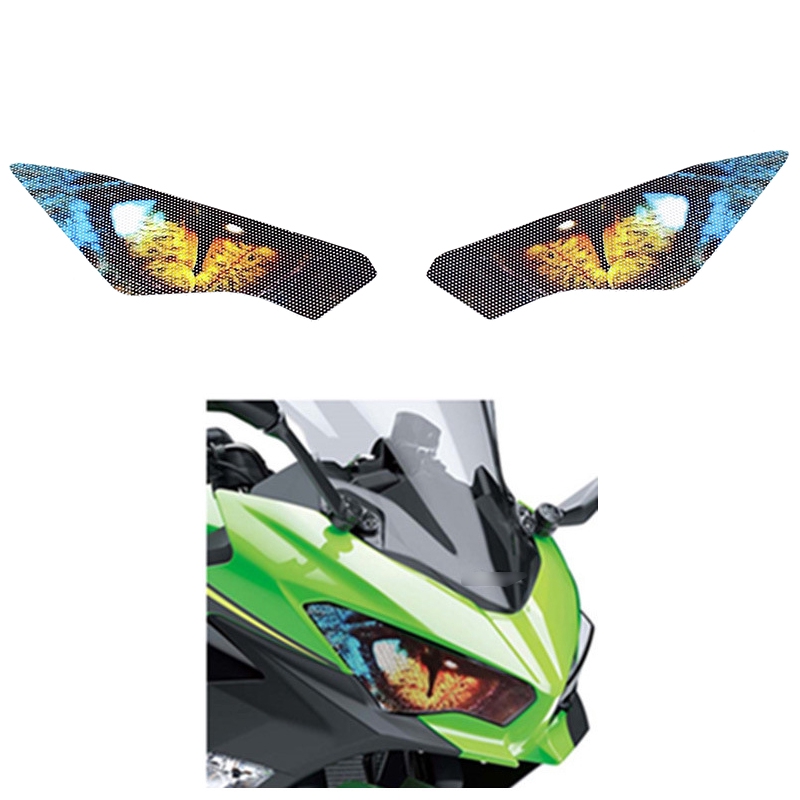 Miếng Dán Bảo Vệ Đèn Pha Xe Mô Tô Kawasaki Ninja 250 Ninja 400 2018-2019