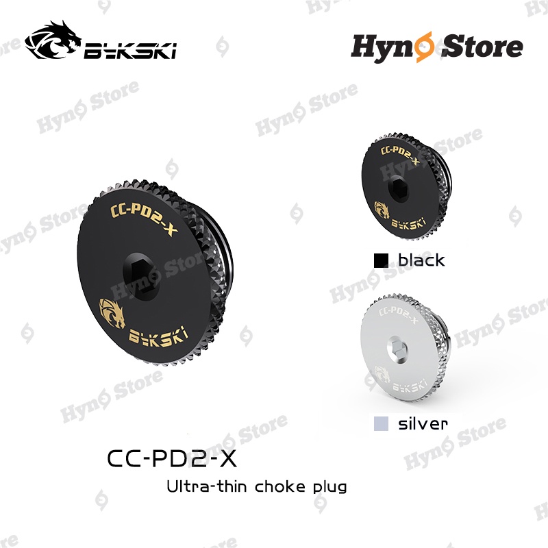 Fit stop slim Bykski logo rồng Tản nhiệt nước custom - Hyno Store