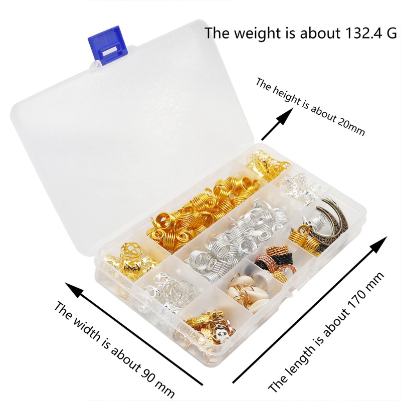 Set 117 Phụ Kiện Tết Tóc Tự Làm Tiện Dụng