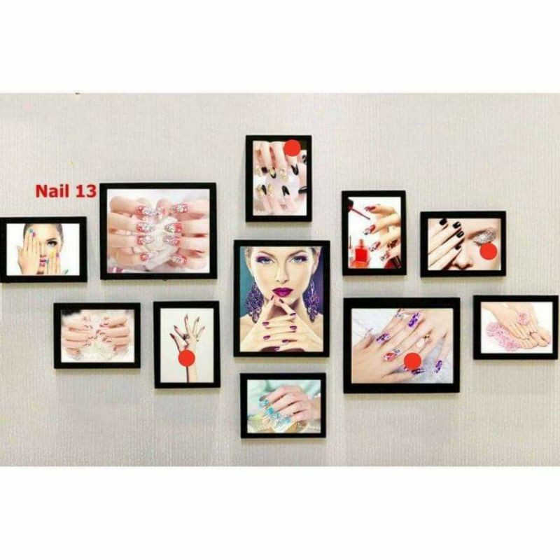 Tranh Mẫu Nail 11 Hình Trang Trí Queen Shop