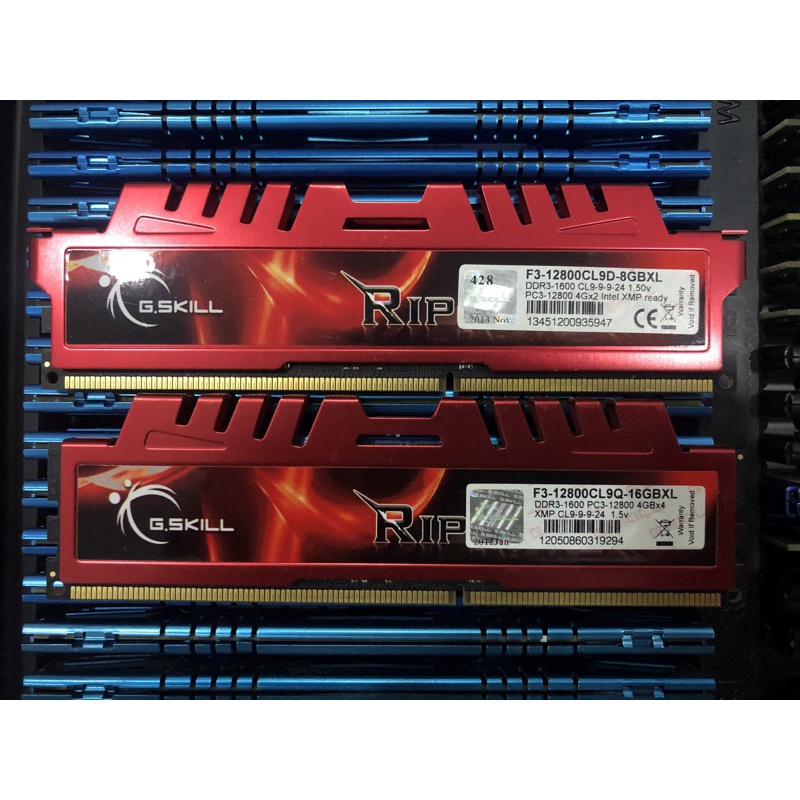 RAM PC MÁY BÀN DDR3 4gb bus 1600 GSKILL TẢN NHIỆT - hàng tháo máy bảo hành 1 tháng