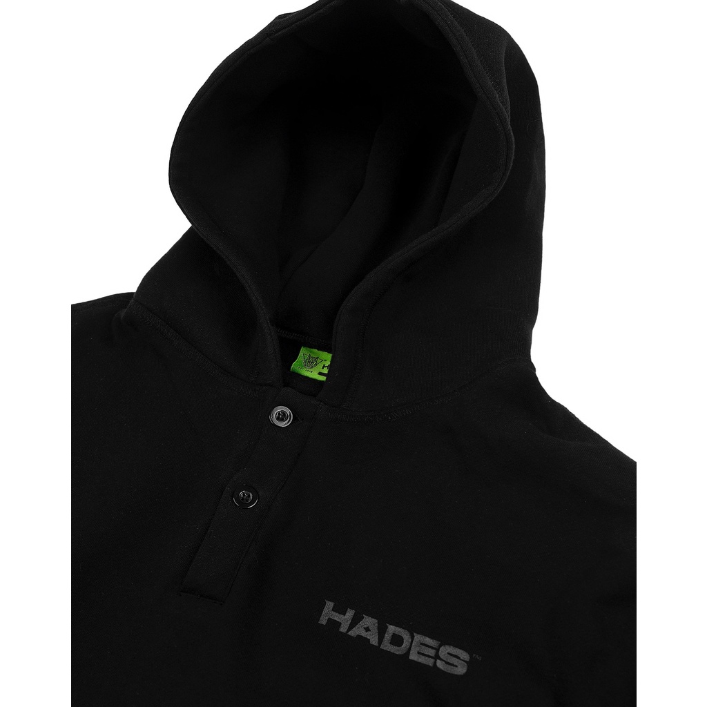 Áo Hoodie Cài Nút Unisex OVERDYED LAYERED Nỉ Cotton - HADES Brand Chính Hãng