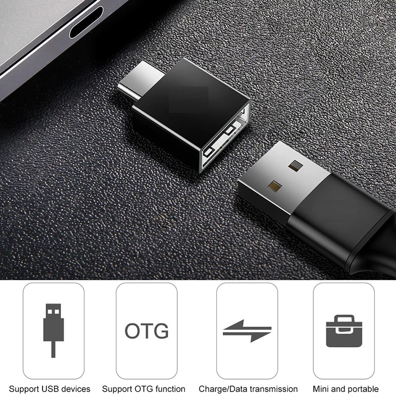 Bộ 5 Đầu Chuyển Đổi Type-C Sang USB OTG Cho Điện Thoại/Máy Tính Bảng Huawei Android