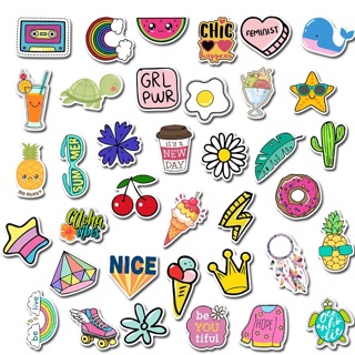 Set 10 sticker dán cute