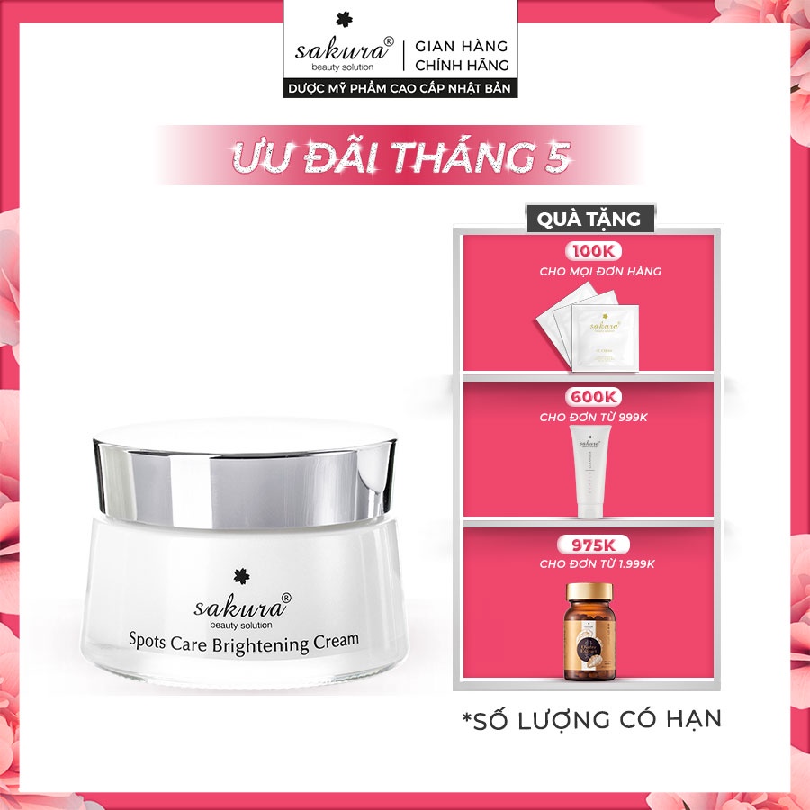 Kem dưỡng da trắng sáng Sakura Spots Care Brightening Cream 45g