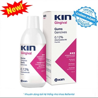 Nước súc Miệng KIN Gingival 250ml ® (Chlohexidine 0.12%) - Sát Khuẩn Miệng Họng [CHÍNH HÃNG]