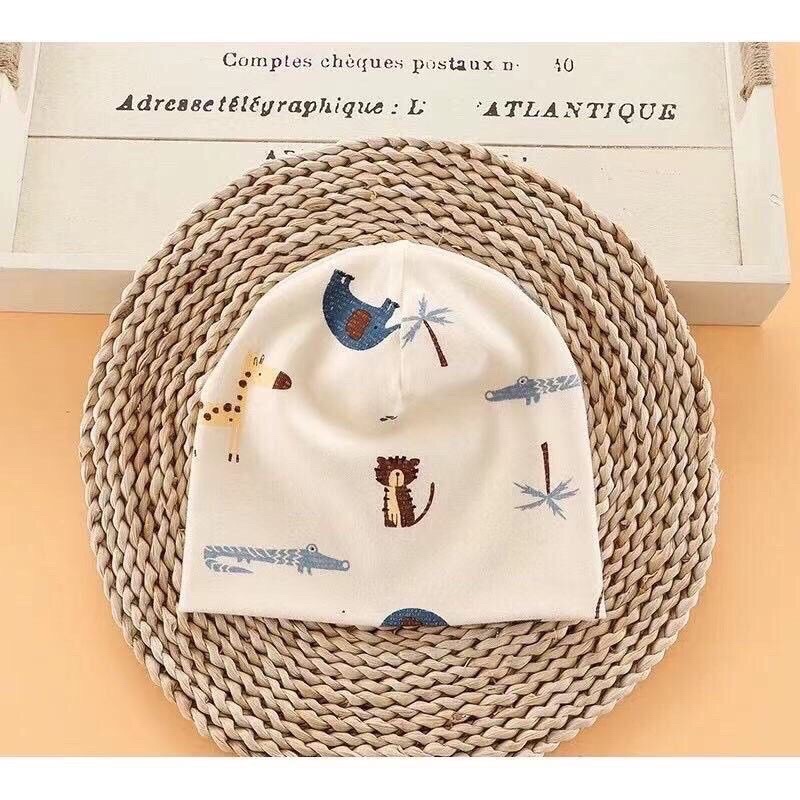 Mũ cotton trùm đầu cho bé size 3 month -5 tuổi