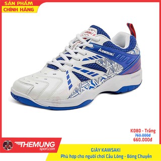 [K080-T] Giày thể thao Kawasaki phục vụ cầu lông - bóng chuyền - Bóng Bàn và các môn thi đấu trong nhà cho cả nam và nữ