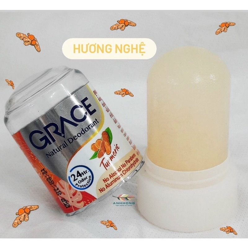 Mẫu mới - Lăn khử mùi phèn chua tự nhiên Thái Lan Khử mùi hiệu quả không kích ứng 50g