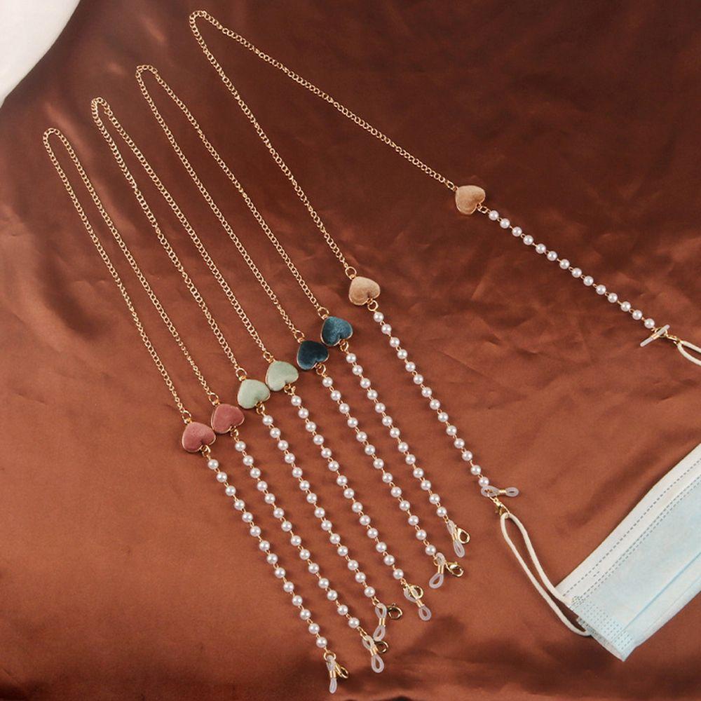 ESPO Dây Giữ Mắt Kính Hình Trái Tim Bằng Nhung Chống Thất Lạc Thời Trang Cổ Điển