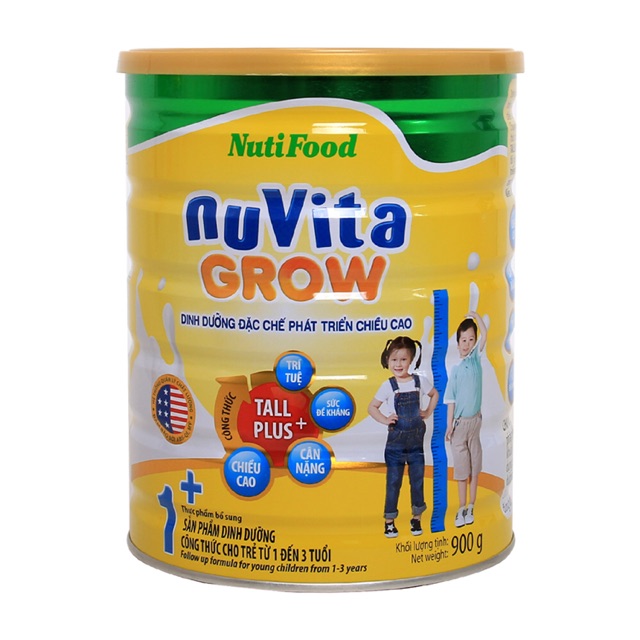 Sữa bột Nuvitagrow 1+ 900g (cho bé từ 1-3 tuổi)