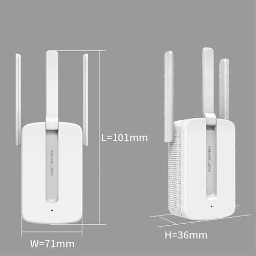 Bộ kích sóng wifi Mercury 3 râu cực mạnh 300Mbps, cực hút wifi, phát xuyên tường, khuếch đại băng tần, bảo hành 1 năm