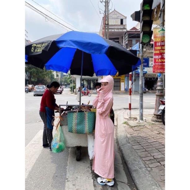 Xả Áo Choàng Chống Nắng Nữ - Áo Chống Nắng Nữ Toàn Thân Vải Thông Hơi Dáng Dài Chống Tia UV - FreeSize dưới 75kg | BigBuy360 - bigbuy360.vn