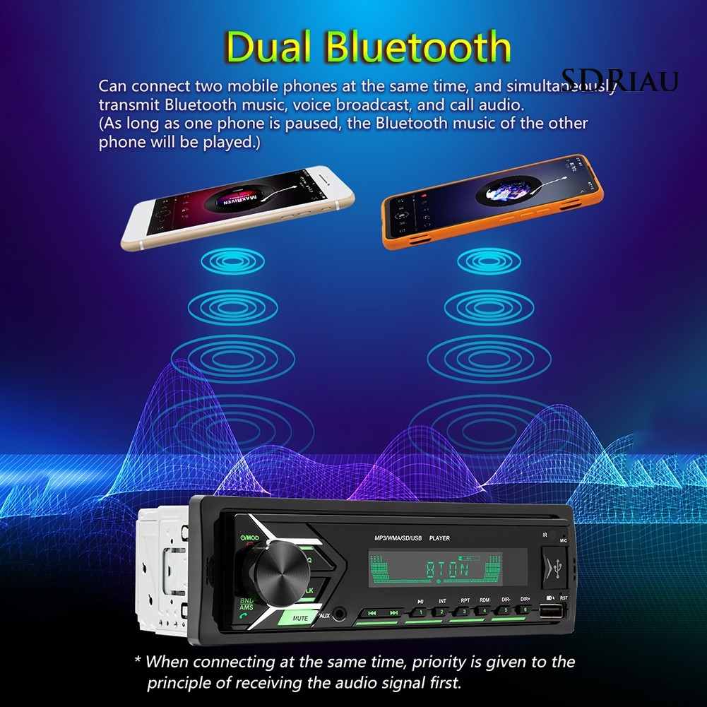 Máy Nghe Nhạc Mp3 12v Kết Nối Bluetooth Trên Xe Hơi 503 Kèm Phụ Kiện