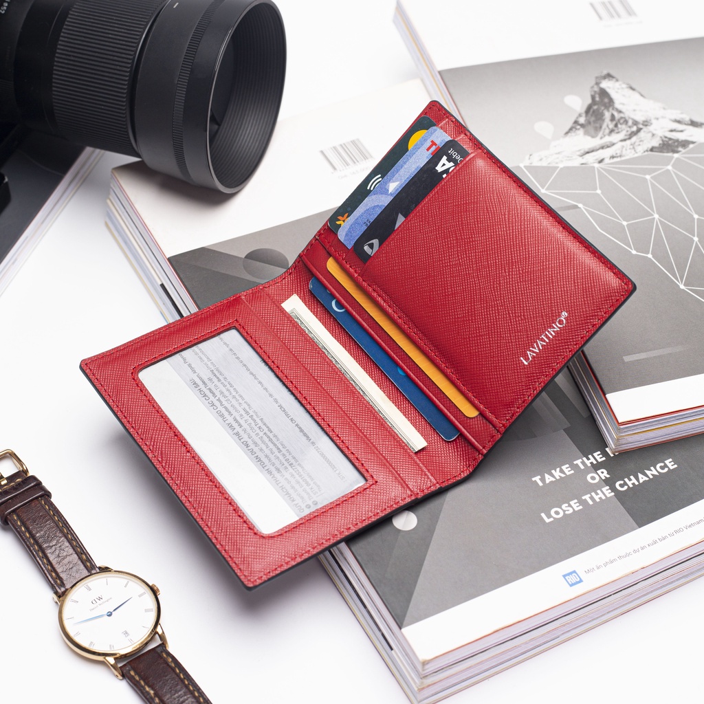 Ví Card Nam Zuni Da Bò chính hãng Lavatino 01