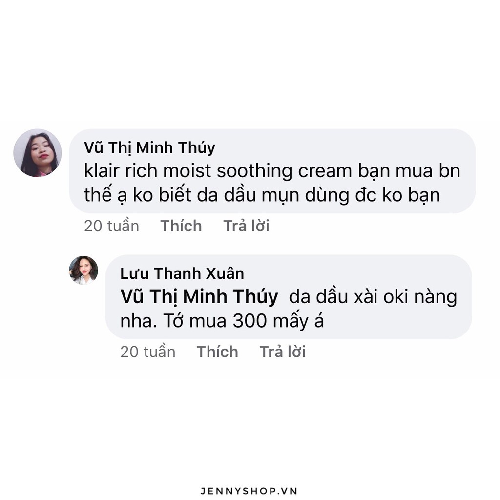 Kem Dưỡng Ẩm Klairs Rich Moist Soothing Cream