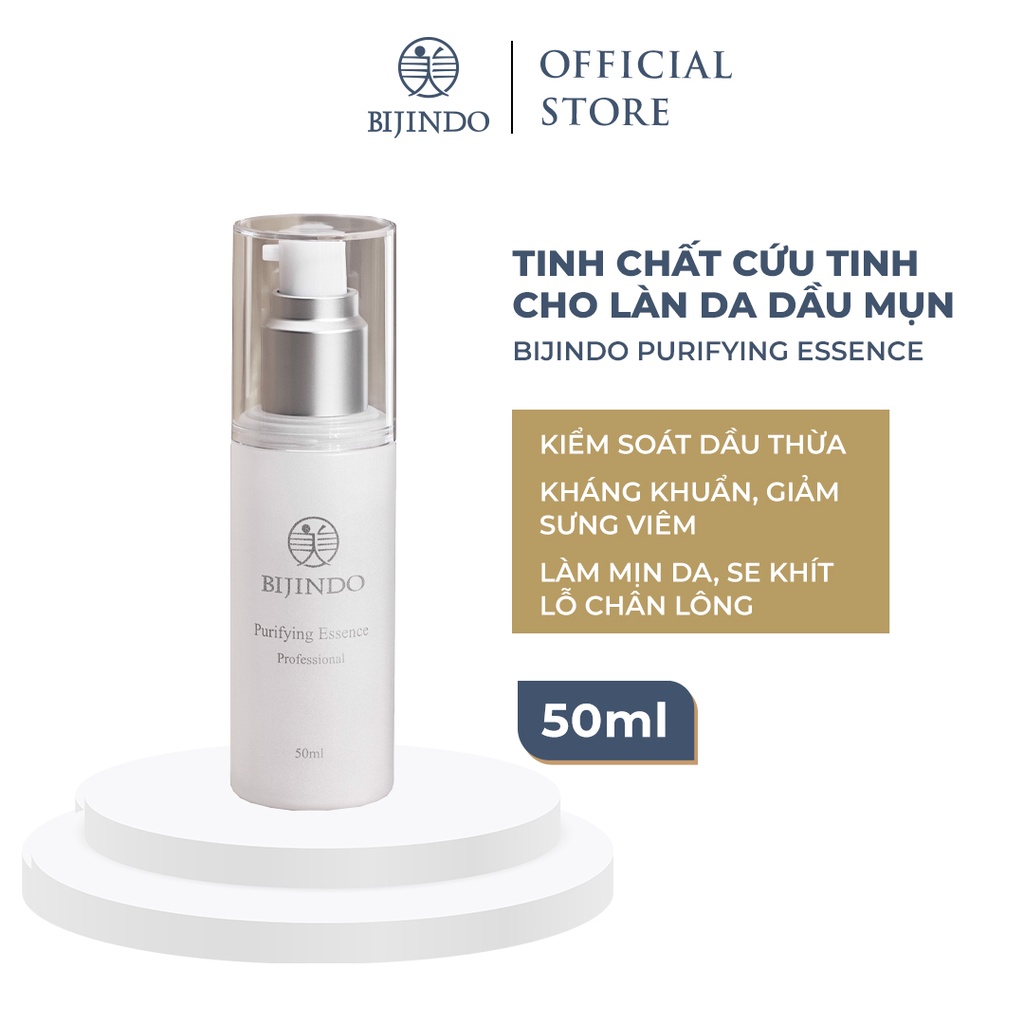 Tinh chất trà xanh cho da dầu BIJINDO 50ml serum giảm mụn, cấp ẩm sâu