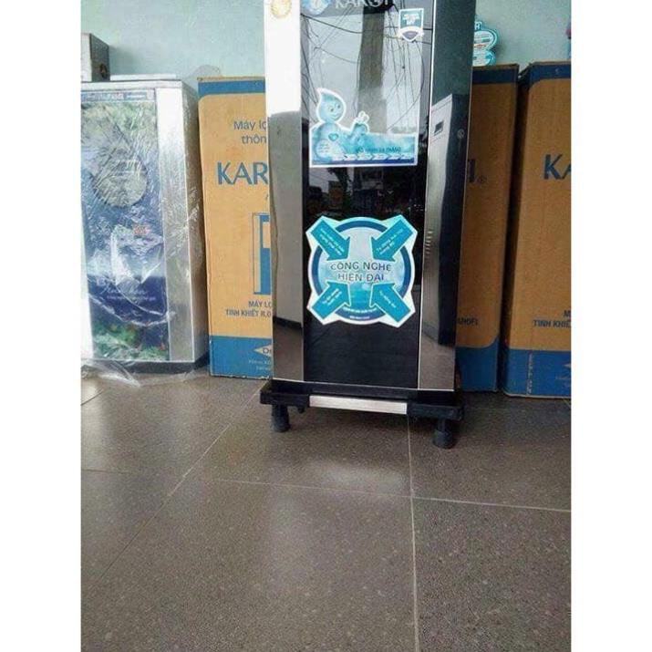 Kệ Để Chân Máy Lọc Nước Inox Đa Năng Cao Cấp QP - Điều Chỉnh Theo Kích Thước Trụ Inox, Đế Cao Su