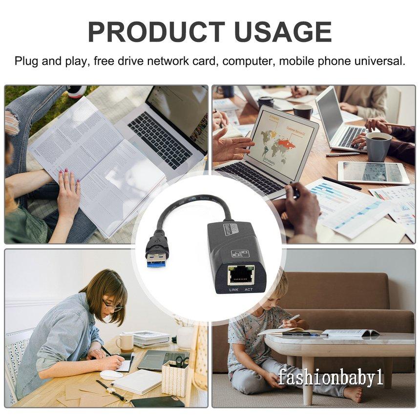 External Free Drive USB 3.0 LAN USB To RJ45 NIC RTL8153 Chip Network Card