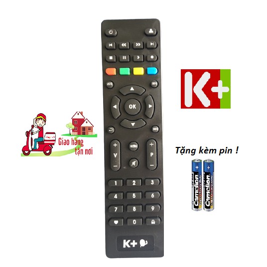 Điều khiển đầu thu K+ HD - Hàng tốt - Tặng kèm pin !