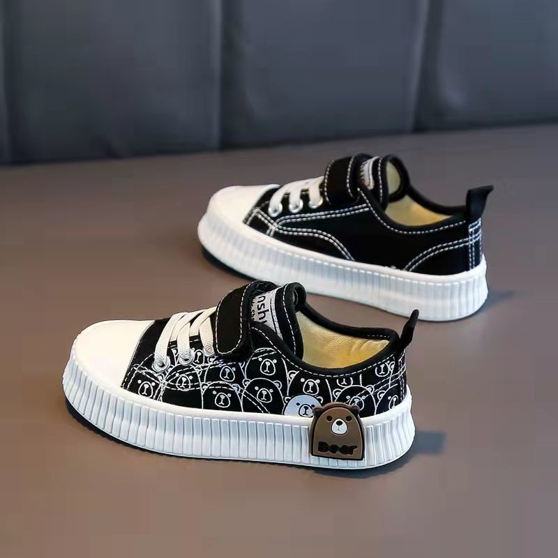 Giày Vải Canvas Thời Trang Đường Phố Mới Phong Cách Đường Phố Cho Bé Trai 2022