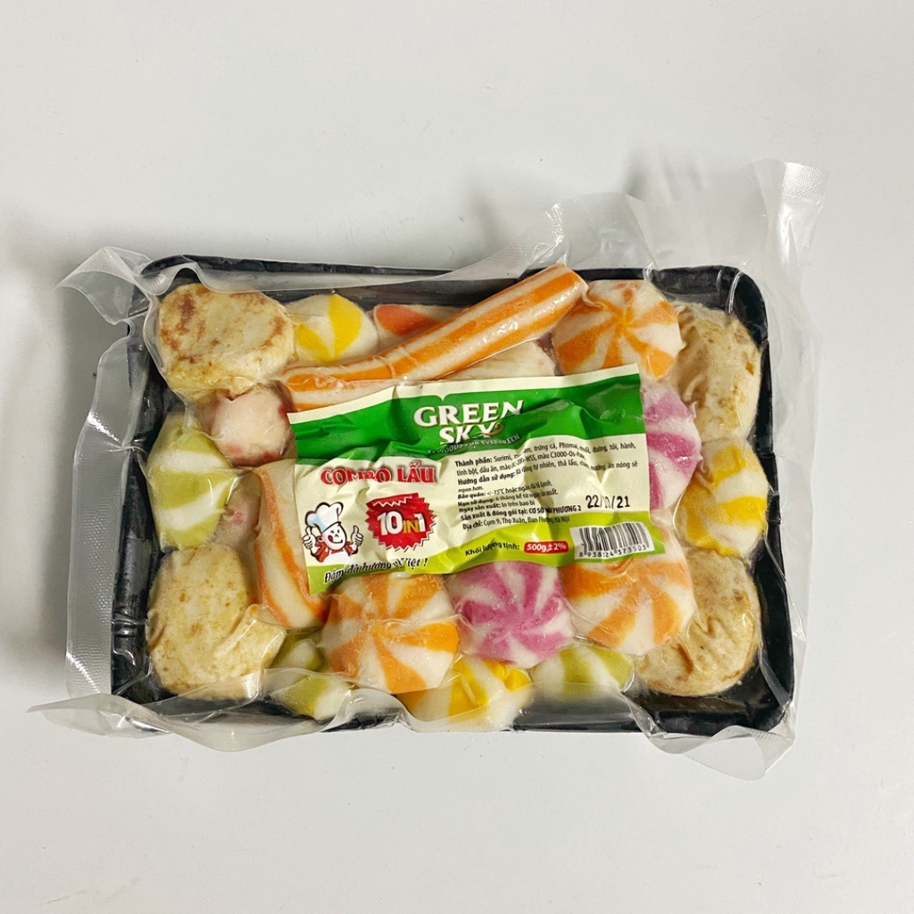 Viên thả lẩu mix Green Sky - Viên thả lẩu thập cẩm - 500g