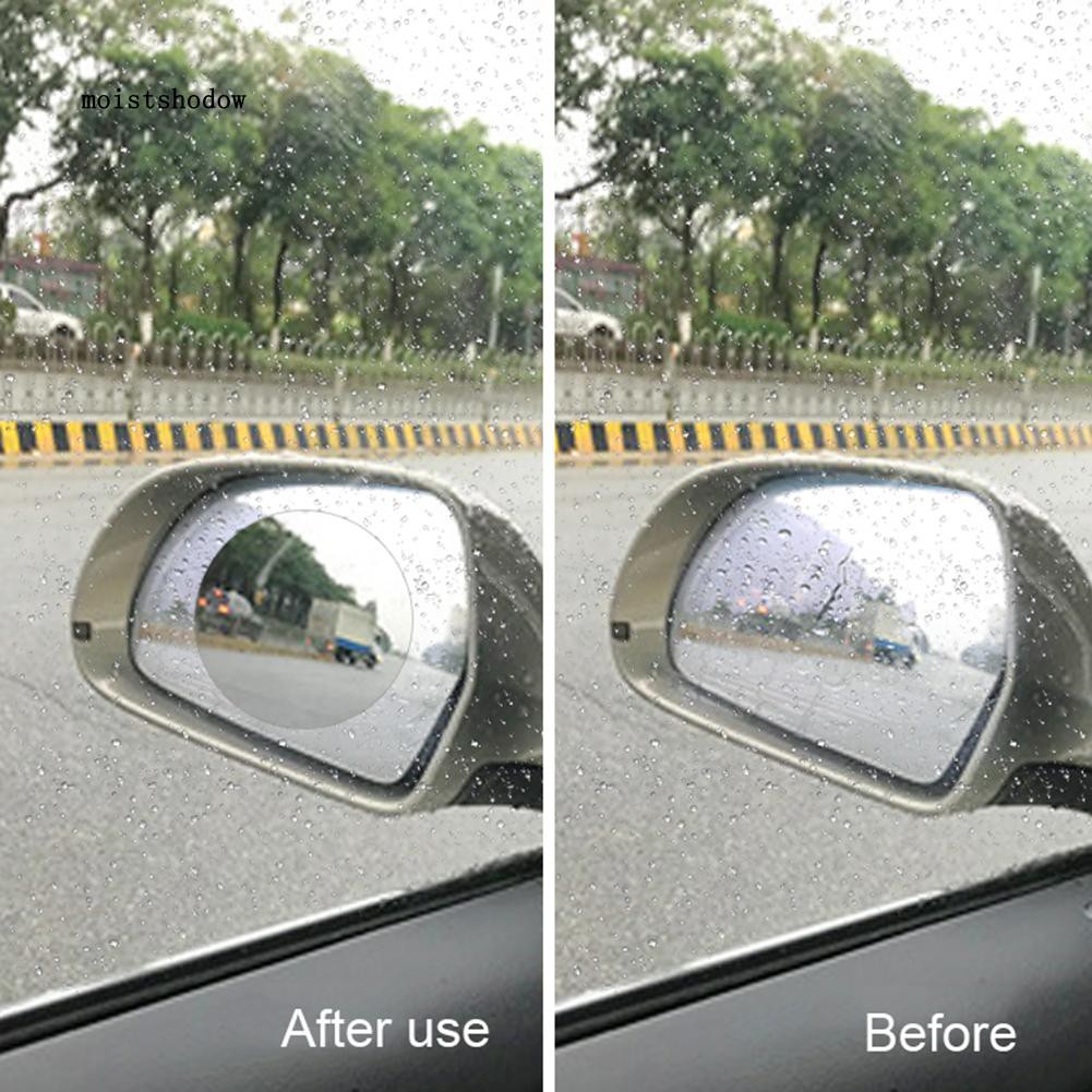 Bộ 2 Miếng Dán Bảo Vệ Kính Chiếu Hậu Xe Hơi Chống Sương Mù / Nước Mưa Tiện Dụng