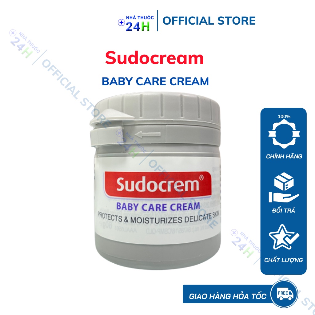 Kem Bôi Hăm Sudocrem Baby Care Cream.Dùng Cho Bé Từ Sơ Sinh.Lọ 60g