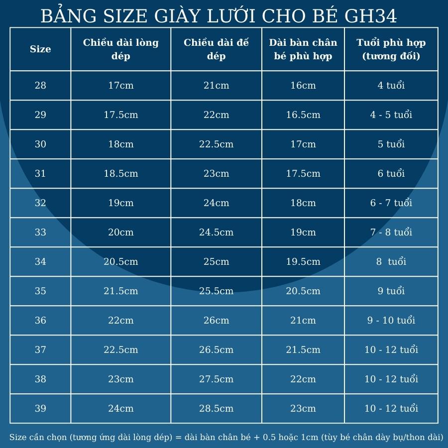 Giày lưới ABC Tree Fashion cho bé trai 4 -  15 tuổi siêu nhẹ thoáng khí đi học đi biển mùa hè phong cách Hàn Quốc GH34