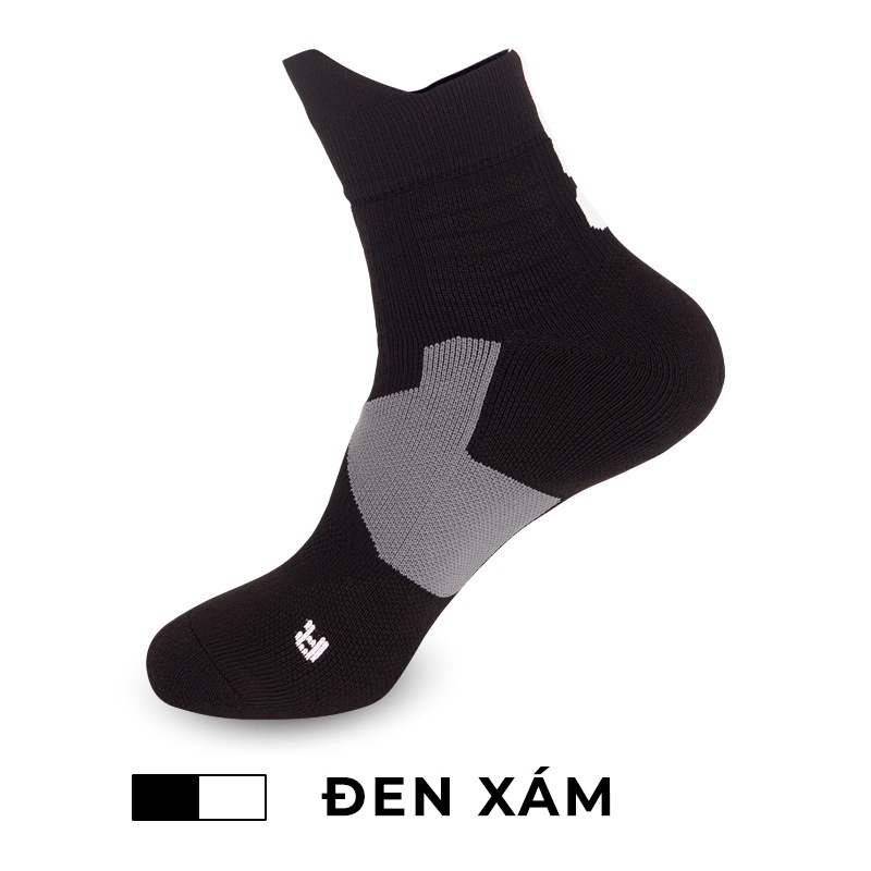 Tất Vớ Thể Thao Chay Bộ, Tất Dày Chất Liệu Cotton , Chống Tuột Chơi Bóng Rổ, Đá Bóng
