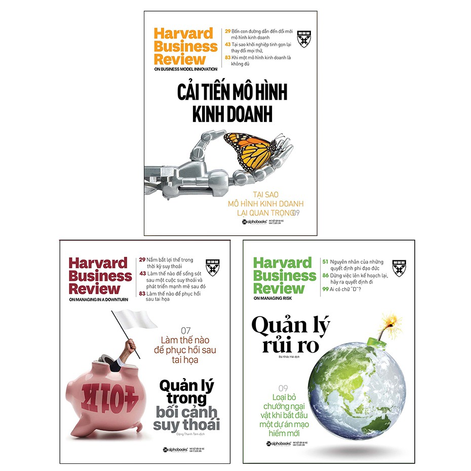 Sách - ( Combo 3 cuốn ) - Harvard Business Review:  Quản Lý Xuyên Khủng Hoảng