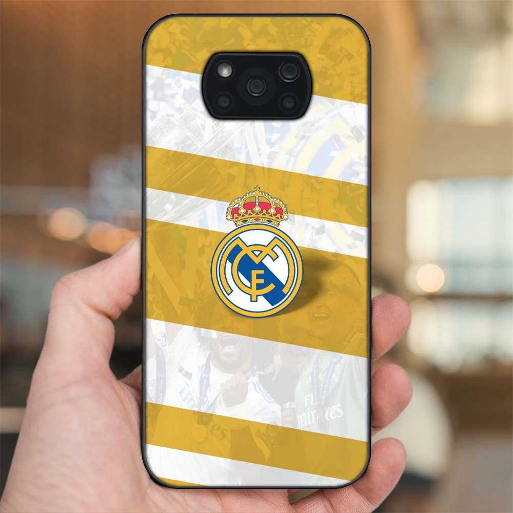 Ốp lưng Xiaomi Poco X3, Poco X3 Pro, Poco X3 NFC viền đen in hình Real Madrid