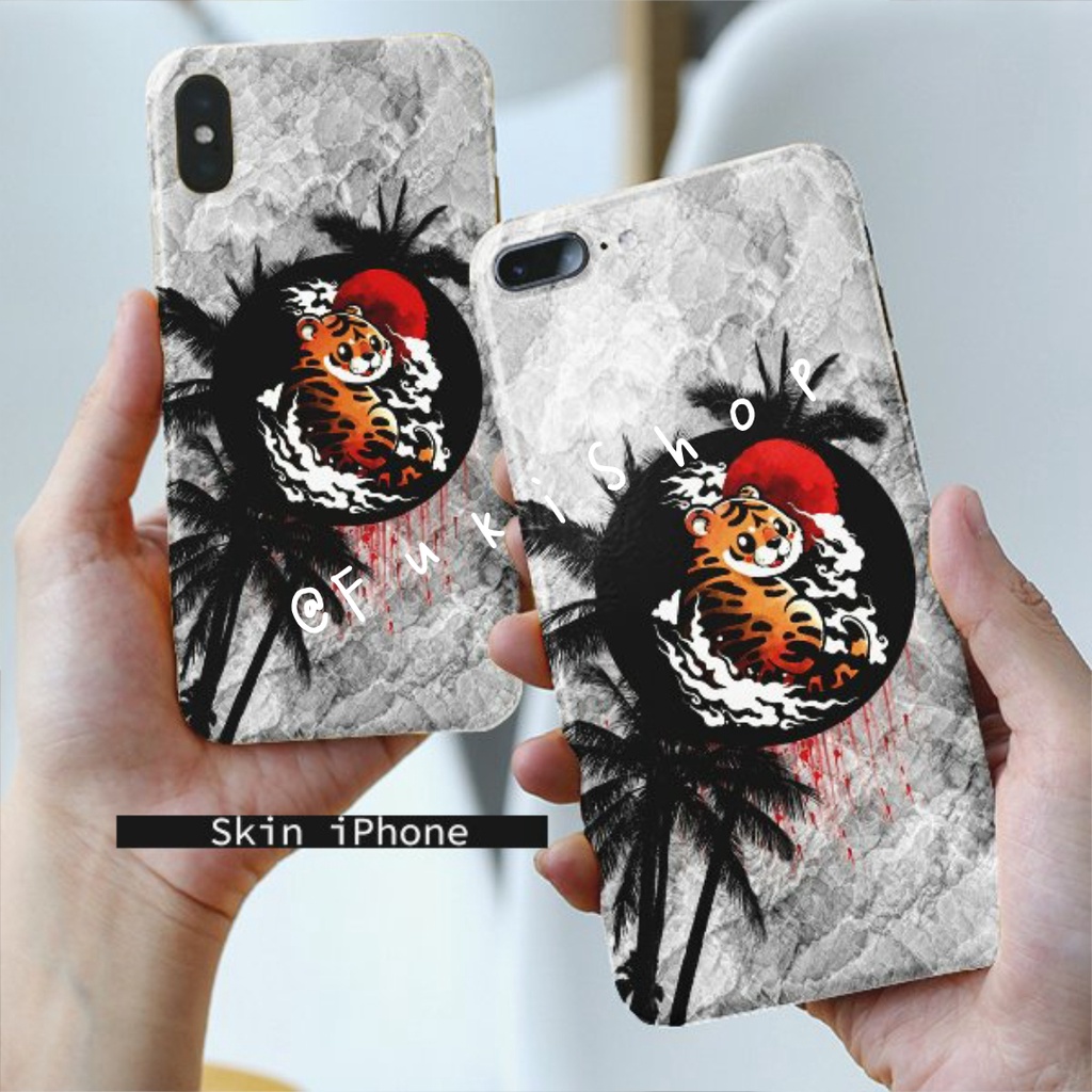 Tấm dán Skin FULL VIỀN Con Hổ Dành Cho 13ProMax 12ProMax 11ProMax X XS XR XSMAX 6Plus 7Plus 8Plus FukiShop