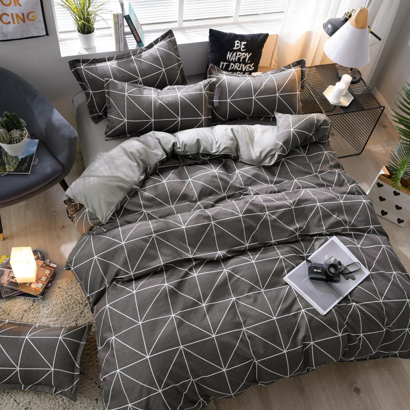 Bộ chăn ga gối cotton poly 4 món