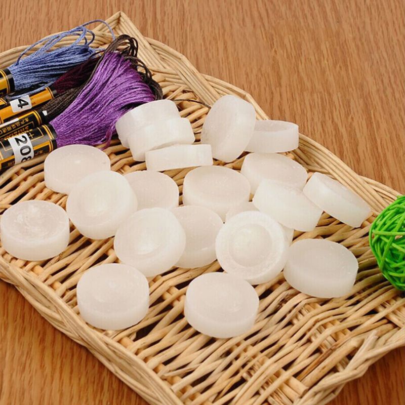 Set 50 sáp chỉ thêu chữ thập bằng cotton lụa dùng cho may