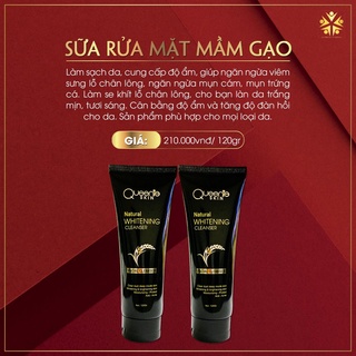 Sữa rửa mặt tinh chất mầm gạo Queenie Skin
