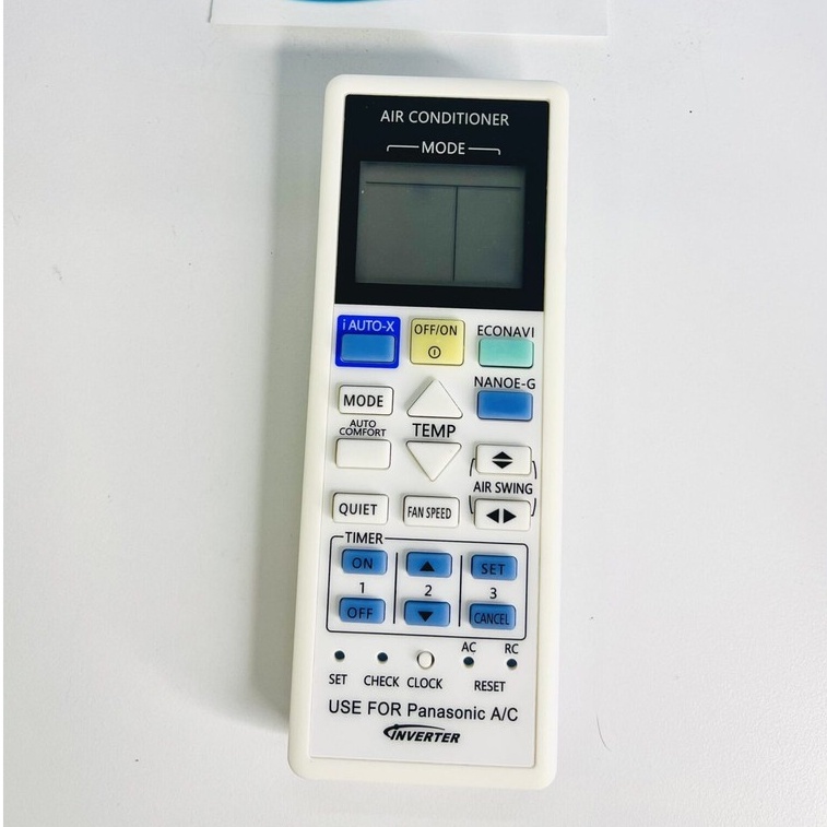 Điều khiển Remote Điều Hòa Máy lạnh Panasonic Inverter mẫu lớn enveter 2 chiều