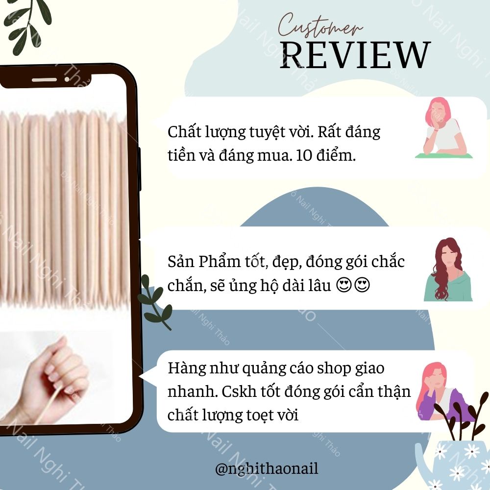 Que gỗ làm nail