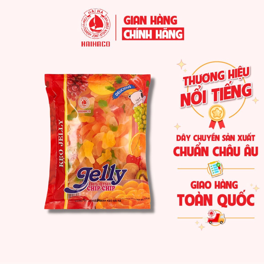 Combo 10 Kẹo dẻo Jelly Chip Chip 175g